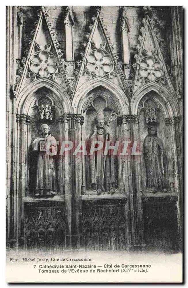 Grab des Bischofs von Rochefort — Kathedrale Saint-Nazaire, Stadt Carcassonne — Foto von Michel Jordy - Vorderseite