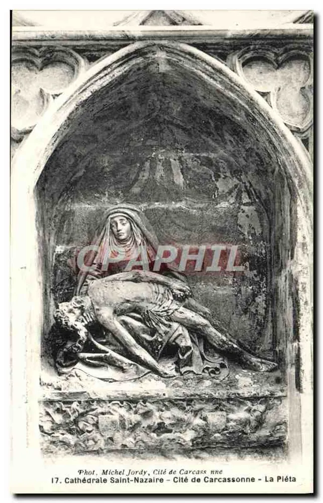 Kathedrale Saint-Nazaire - Stadt Carcassonne - Die Pieta — Foto. Michel Jordy, Nr. 17 - Vorderseite