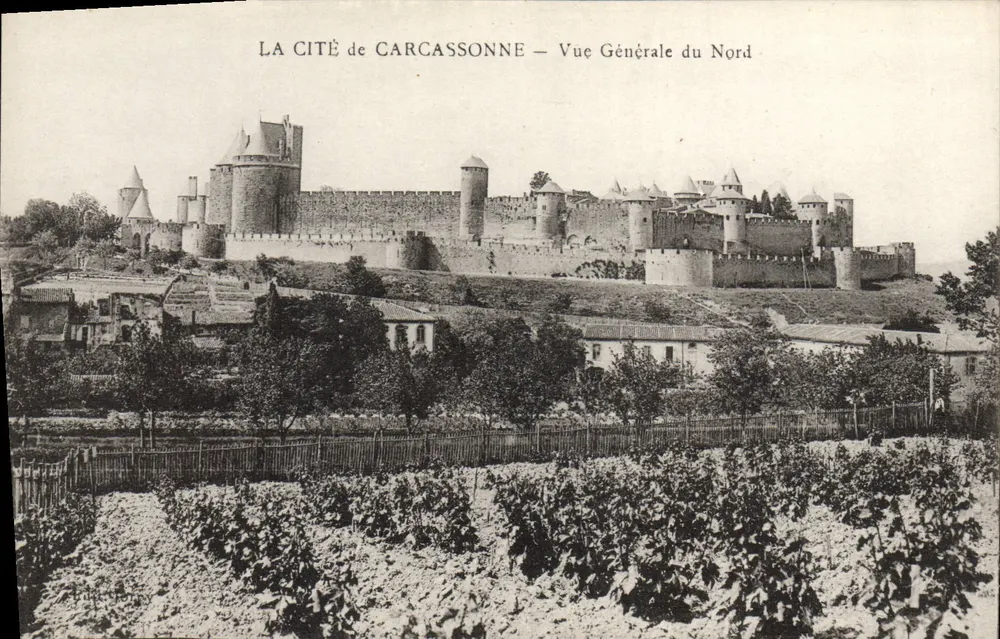 Carcassonne — Allgemeine Ansicht von Norden — Verlag: P. Joury - Vorderseite