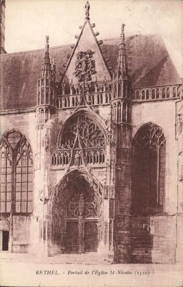 Rethel — Portail de l'Église Saint-Nicolas (1510) — éditeur non visible - Vorderseite