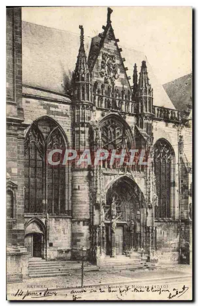 Rethel — Seitenportal der Kirche Saint-Nicolas (14510) — Verlag C. R. B. & Cie - Vorderseite