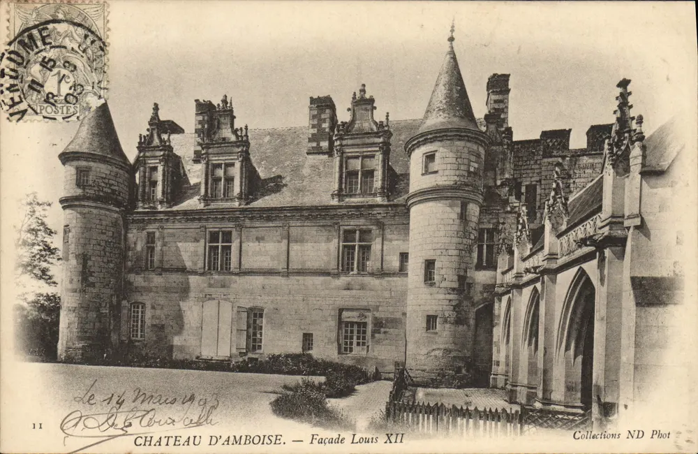 Castelo de Amboise — Fachada de Luís XII — Coleções ND Phot - Frente