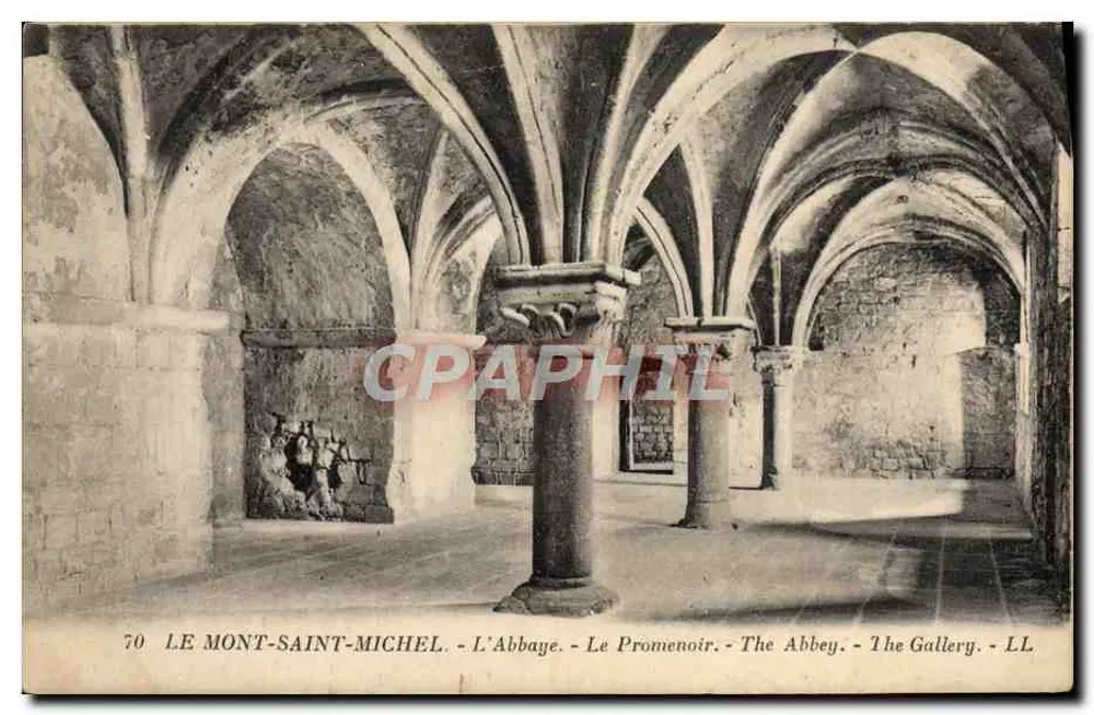 Mont-Saint-Michel - Die Abtei - Der Promenoir - LL - Vorderseite