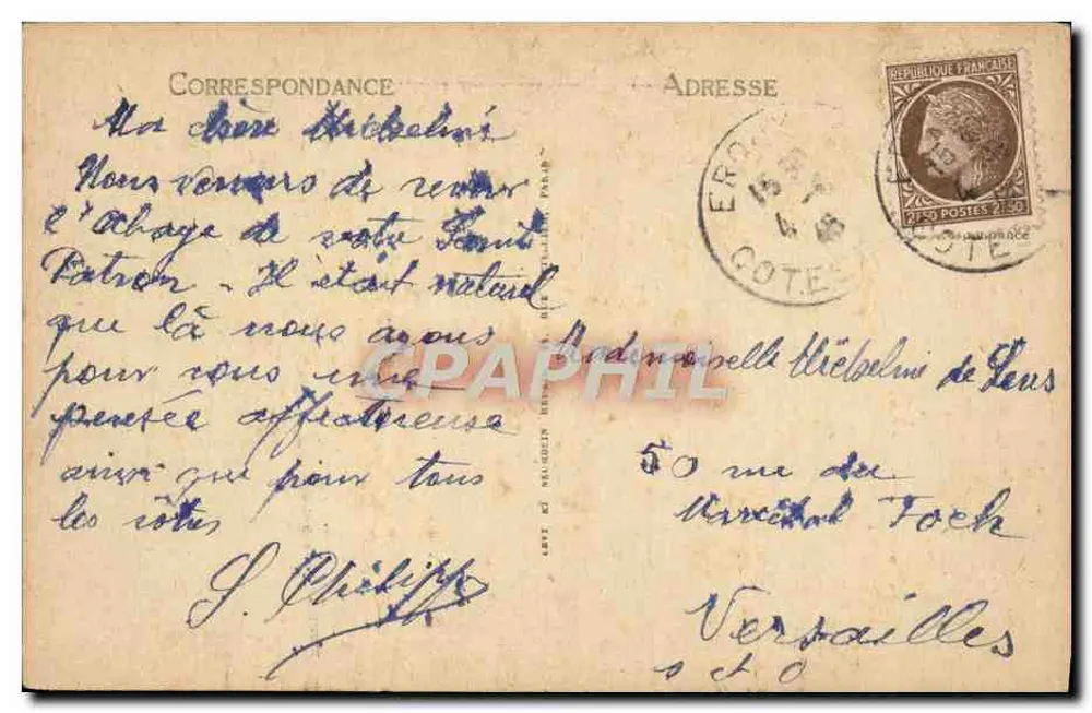 Mont-Saint-Michel - Die Abtei - Der Promenoir - LL - Rückseite