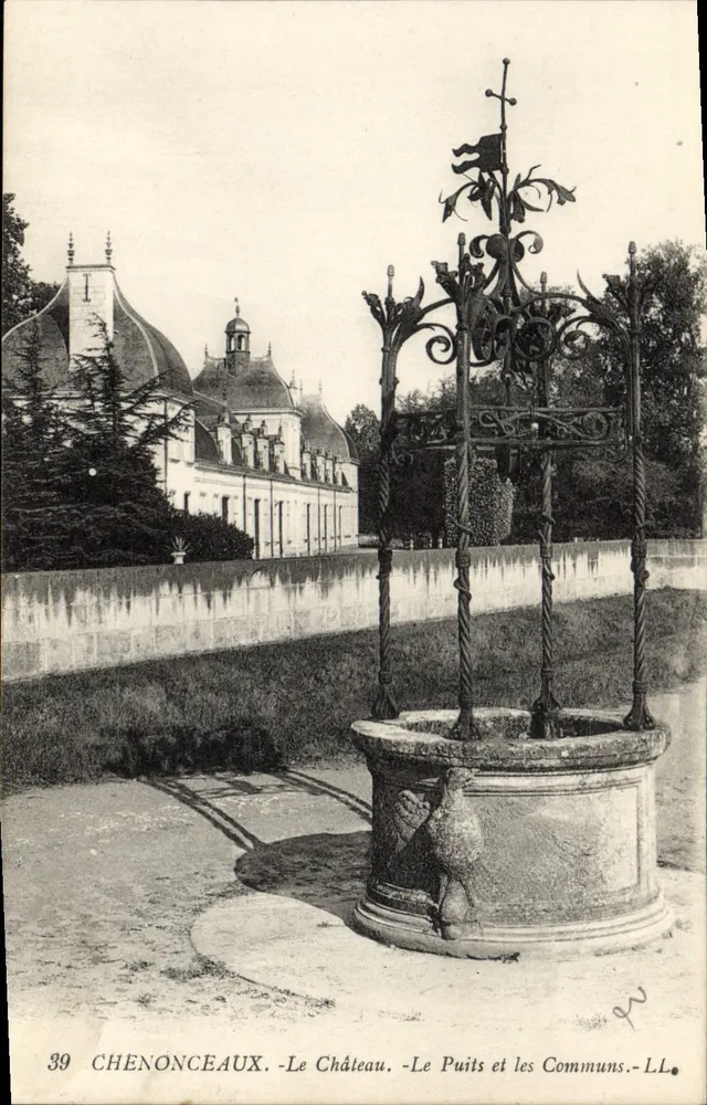 Chenonceaux - O Castelo, O Poço e os Comuns - LL - Frente