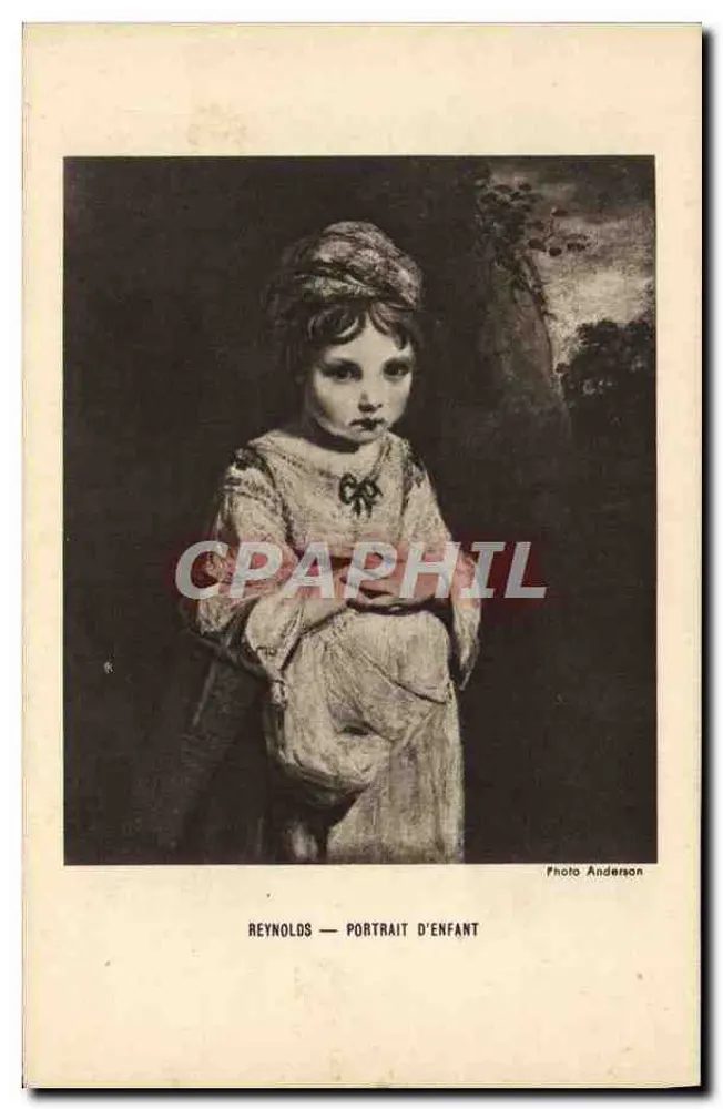 Retrato de criança — obra de Reynolds — Foto Anderson - Frente