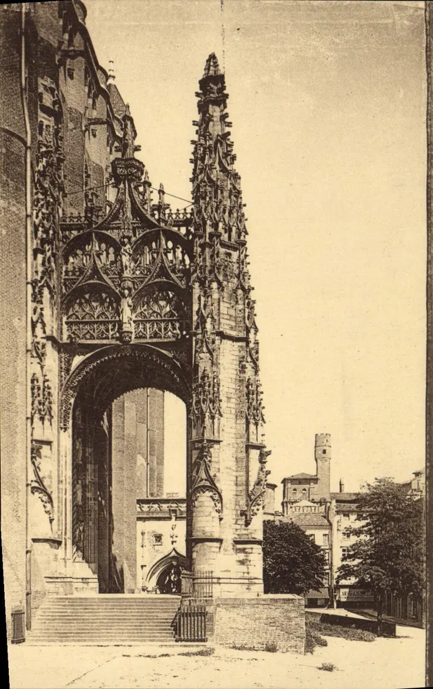 Albi — Kathedrale Sainte-Cécile, der Portalbereich des 15. Jahrhunderts — Imp. Lévy, Paris - Vorderseite
