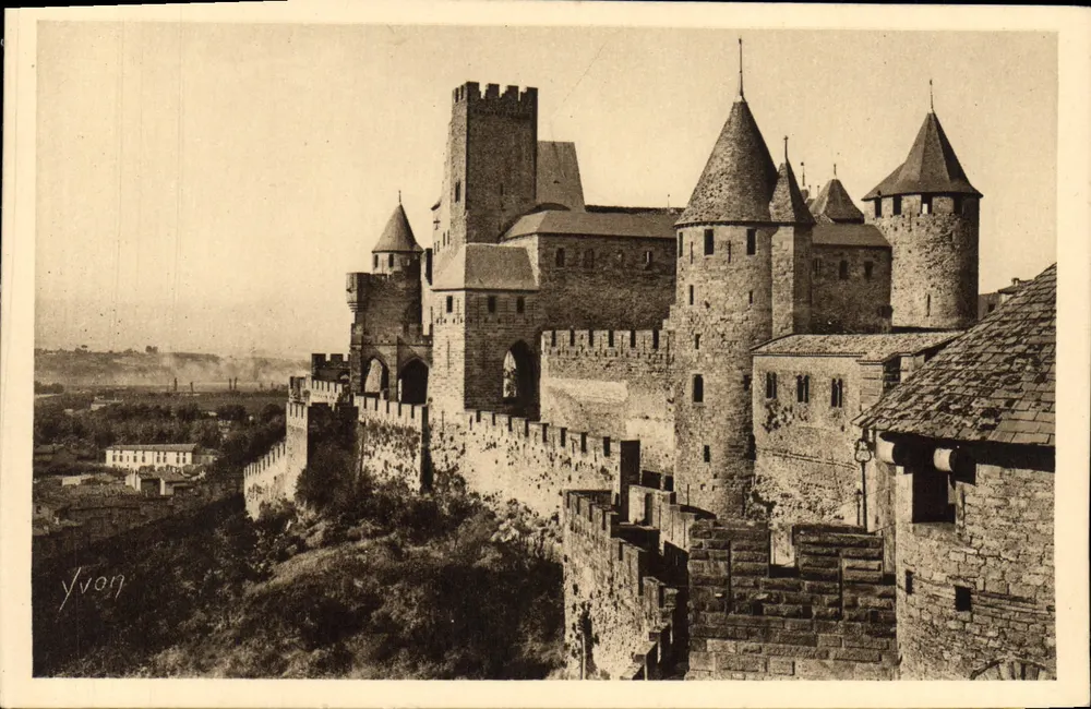 Carcassonne (Aude) — Le Château Comtal — Éditions d'Art Yvon - Frente