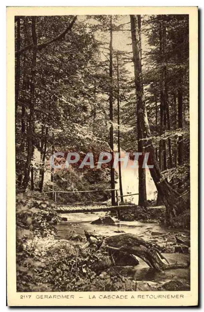 Gerardmer — A Cascata de Retournemer — editor Braun & Cie, n° 2117 - Frente