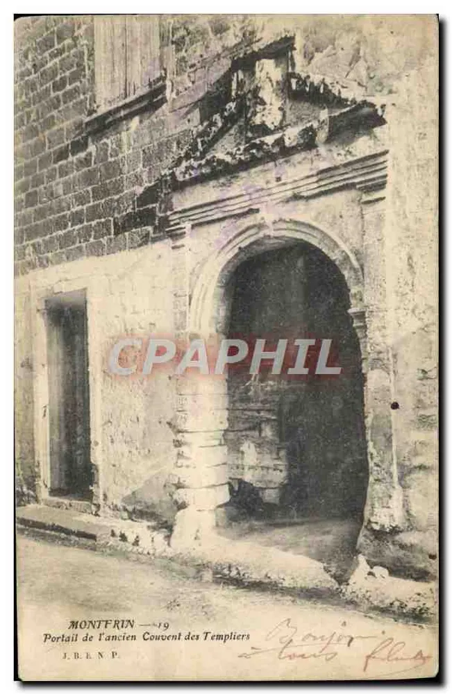 Montfrin — Portail de l'ancien couvent des Templiers — J.B.E.N.P. - Vorderseite
