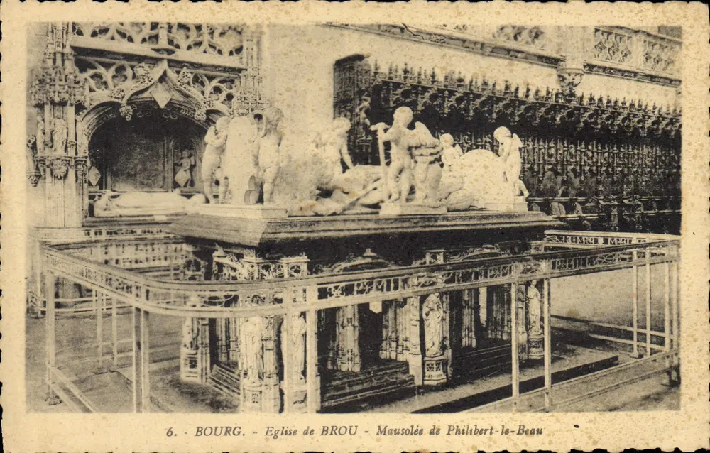 Bourg - Kirche von Brou - Mausoleum von Philibert-le-Beau - Vorderseite