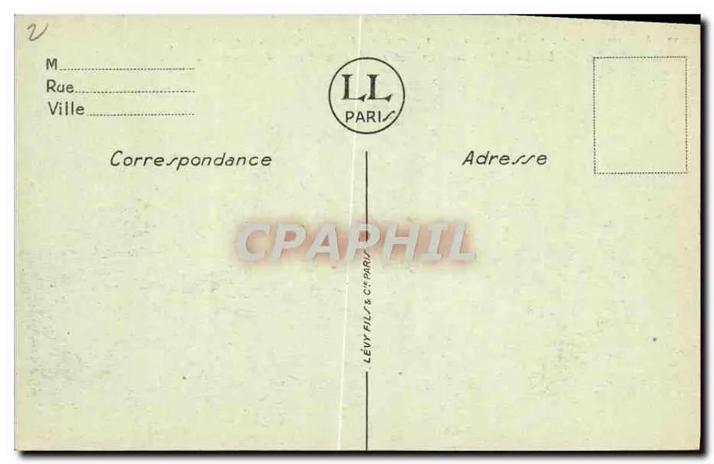 Reims após os bombardeios — A Catedral, vista geral (lado norte). — Editor Lévy Frères, n° 508 - Verso