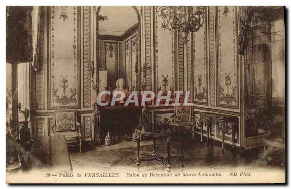 Schloss VERSAILLES — Empfangszimmer von Marie-Antoinette — ND Phot. n°30 - Vorderseite
