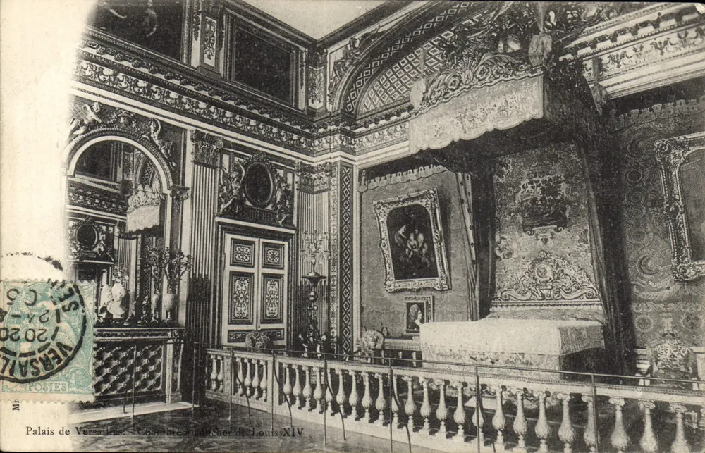 Schloss Versailles — Schlafzimmer von Ludwig XIV — Verlag: M. C. S. (Nr. 2020) - Vorderseite
