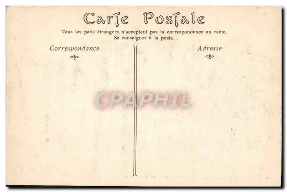 Castelo de CHANTILLY — A Casa de Sibylle — ND. Fot - Verso