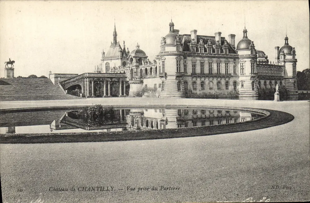 Schloss Chantilly — Ansicht vom Parterre — N.D. Eno - Vorderseite