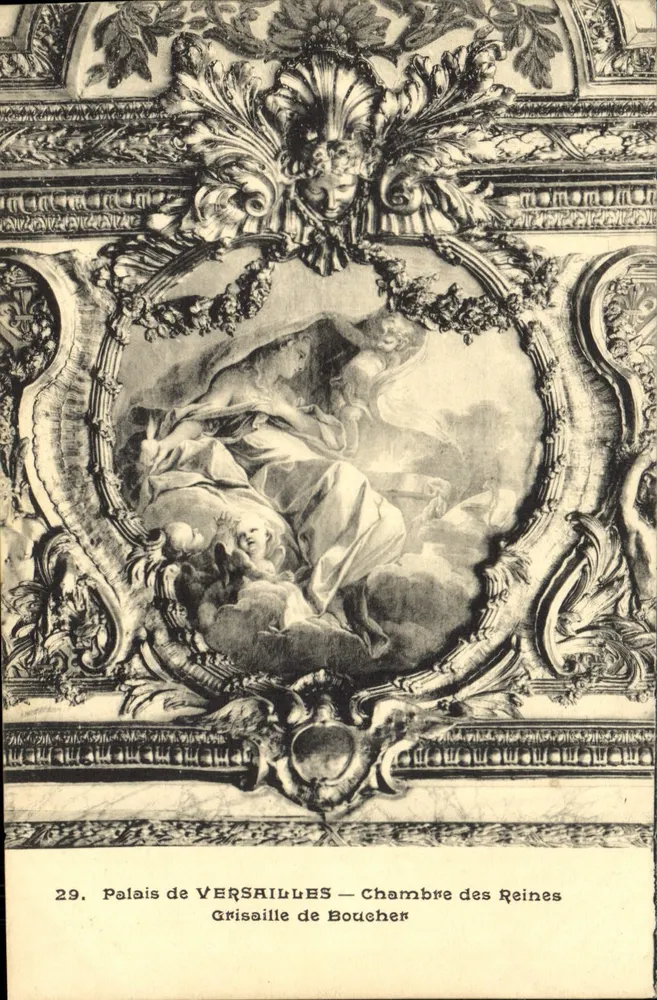 Schloss VERSAILLES — Damenzimmer — Grisaille von Boucher - Vorderseite