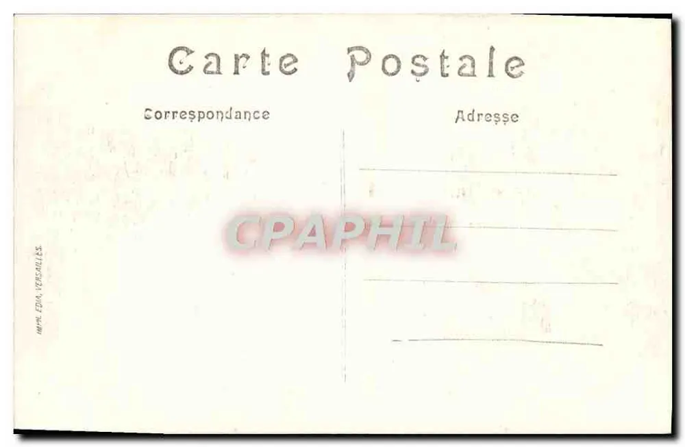 Schlosspark Versailles — Der Parterre von Latona, gesehen vom Fer à Cheval — Verlag: Éd. Versailles, Nr. 178 - Rückseite