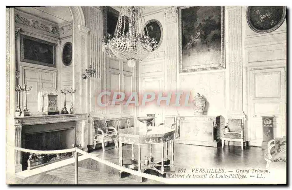 Versailles — Grand Trianon. Arbeitszimmer von Louis-Philippe — LL. n° 201 - Vorderseite