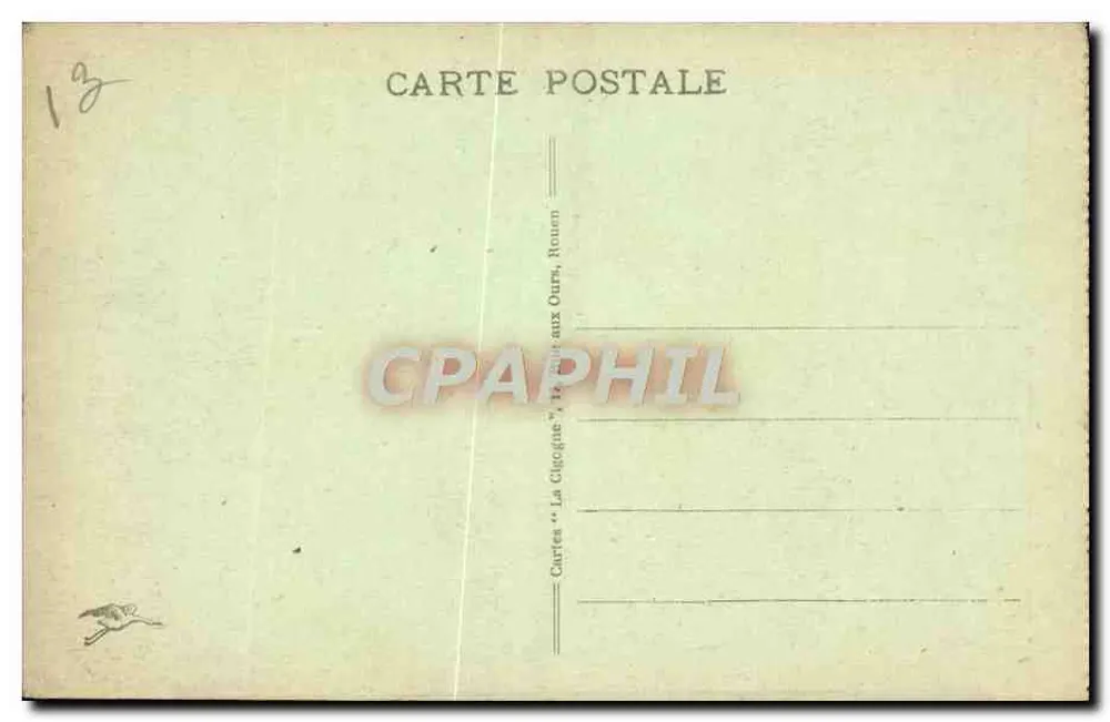 Rouen - Kerk van Sint Ouen (Voorzijde) — serie 410, uitgever niet geïdentificeerd - Achterkant