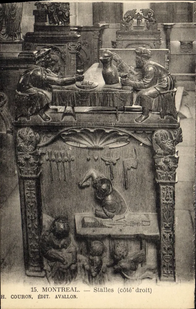 Montreal — Stalles (côté droit) — H. Couron, Édit. Avallon - Awers