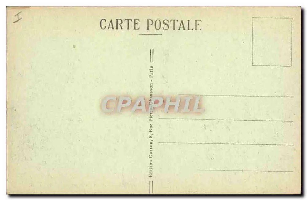 Évreux — Claustro do Bispo — C. M. - Verso