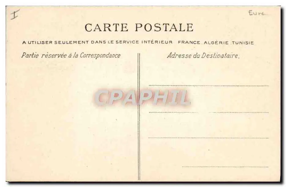 Évreux — A Catedral — A Normandia — A C.P.A. - Verso