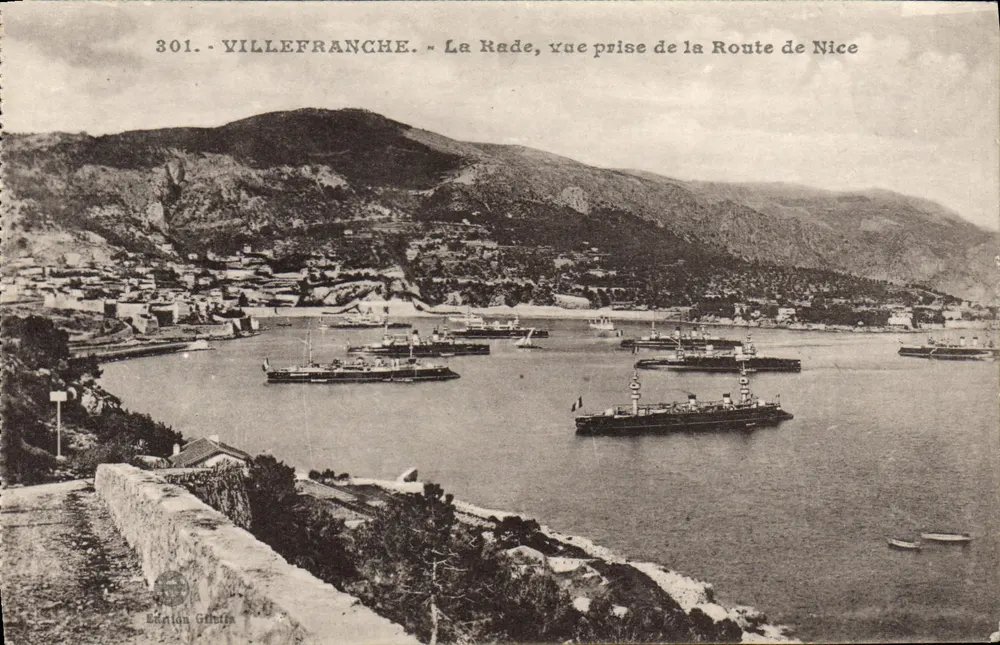 Villefranche - Der Hafen, Ansicht vom Nice-Weg — Verlag Galleta, Nr. 301 - Vorderseite
