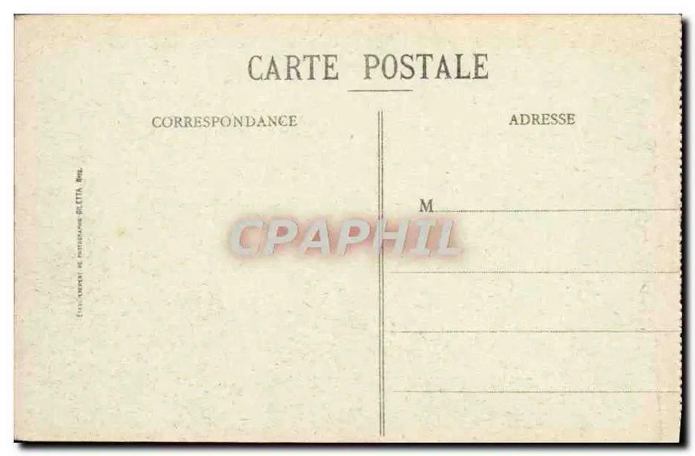 Villefranche - Der Hafen, Ansicht vom Nice-Weg — Verlag Galleta, Nr. 301 - Rückseite