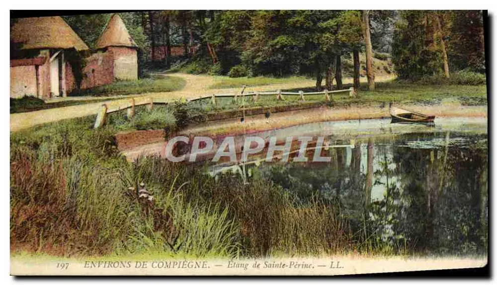 Arredores de Compiègne — Lago de Sainte-Périne — LL. - Frente