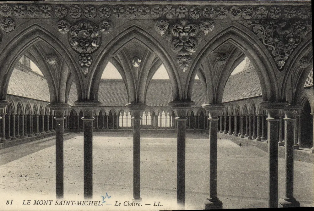 O Monte Saint-Michel — O Claustro — LL. — n°81 - Frente