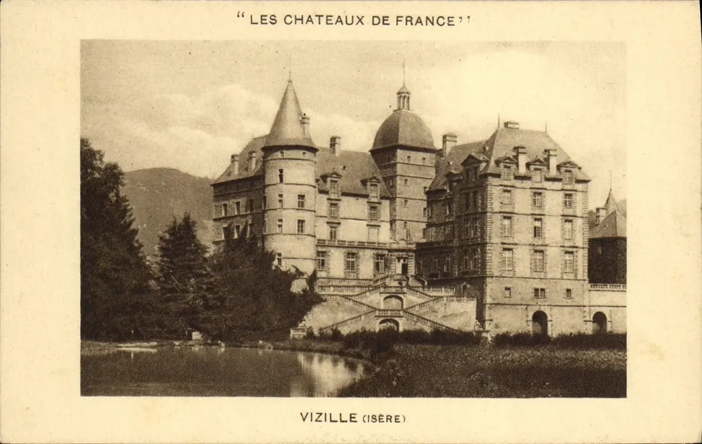 Castelo de Vizille — Isère — "Les Châteaux de France" - Frente