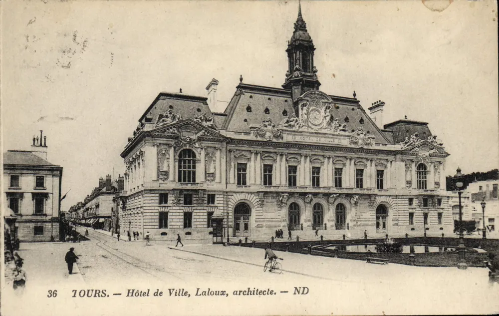 Tours — Hotel de Ville, Laloux, arquiteto — ND - Frente