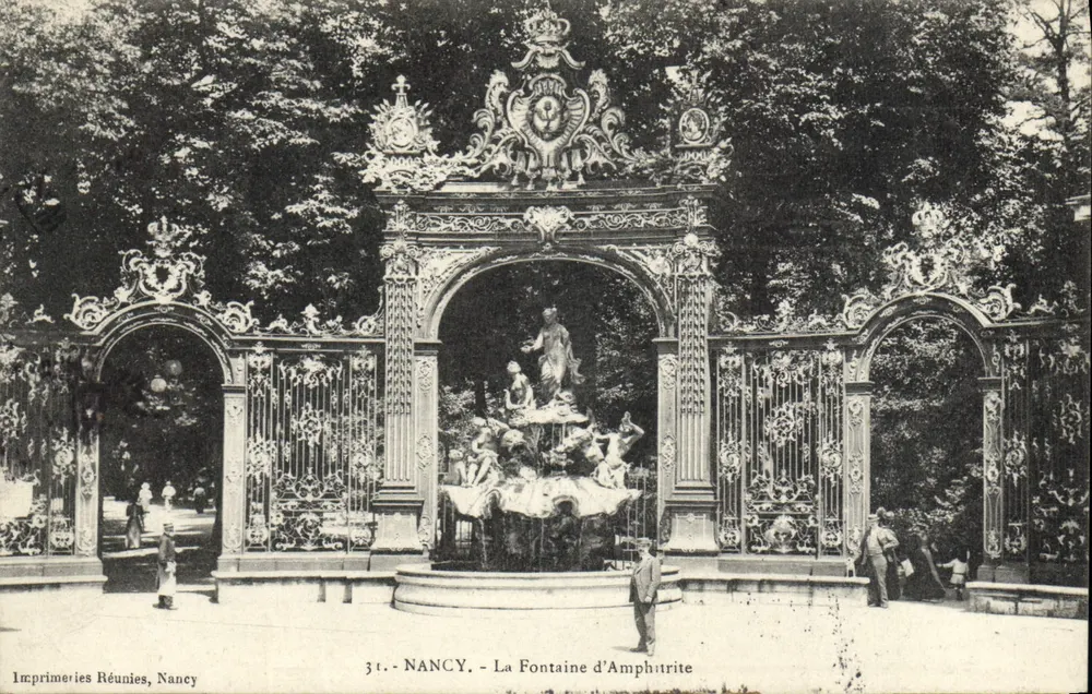 NANCY - A Fonte de Amphitrite — Imprimeries Réunies, Nancy, n°31 - Frente