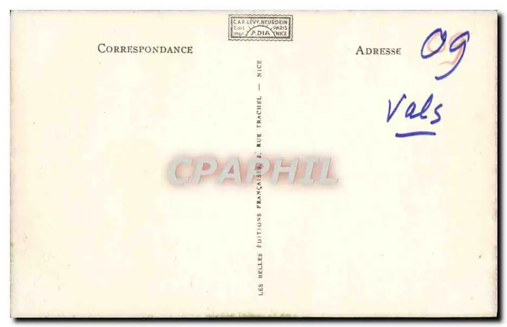 Vals-les-Bains — Vista geral — LL — editor Adlia - Verso