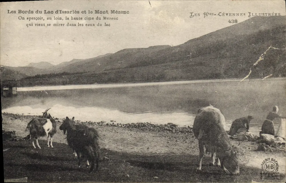 Die Ufer des Sees Issarlès und der Berg Mézenc — Les Hies-Cévennes Illustrées n°438 — Margerit-Braun - Vorderseite