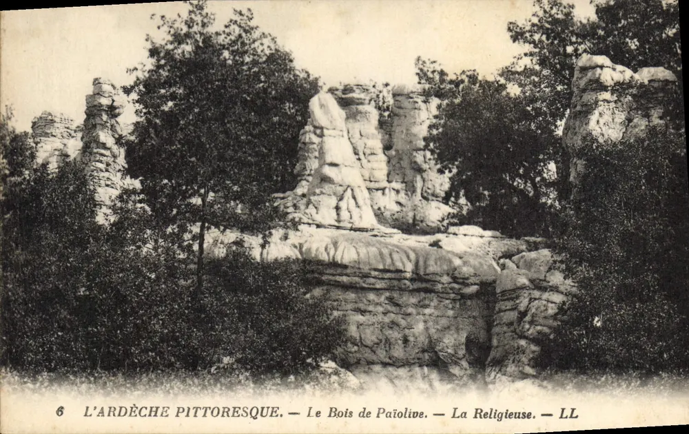 L'ARDÈCHE PITTORESQUE — Le Bois de Païolive — La Religieuse — LL - Frente