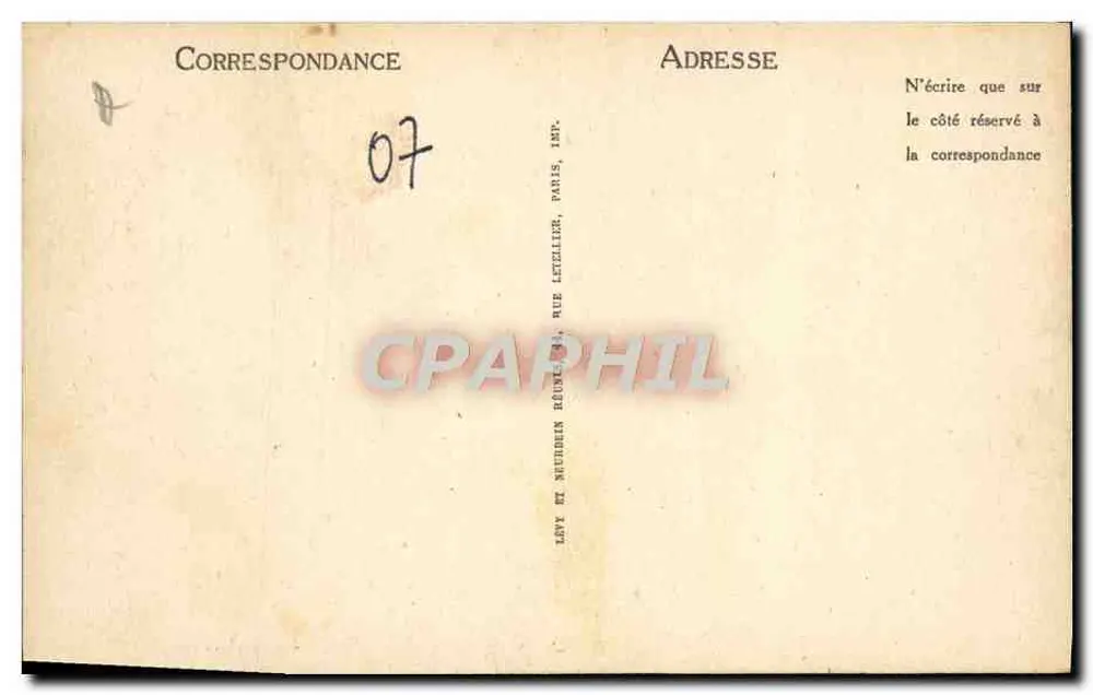 L'ARDÈCHE PITTORESQUE — Le Bois de Païolive — La Religieuse — LL - Verso