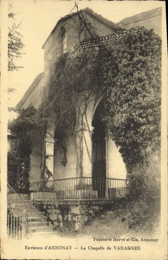 Ambiente de ANNONAY — A Capela de VARAGNES — Papeterie Hervé et Cie, Annonay - Frente