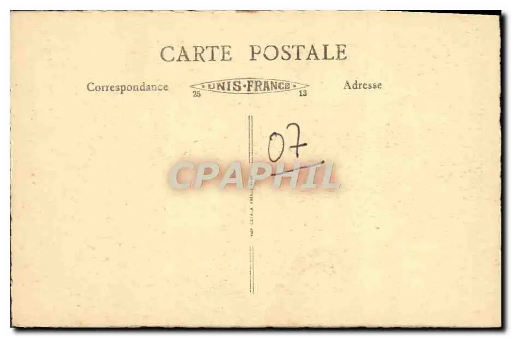 Ambiente de ANNONAY — A Capela de VARAGNES — Papeterie Hervé et Cie, Annonay - Verso