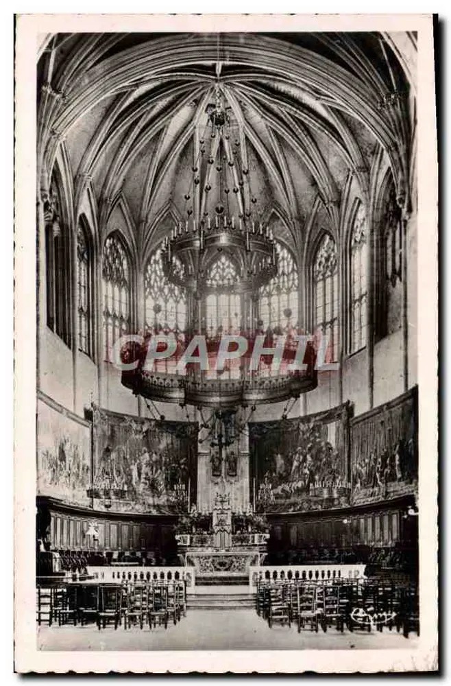 Viviers-sur-Rhône — Innenansicht der Kathedrale und die Tapeten — Photo Gobelin - Vorderseite