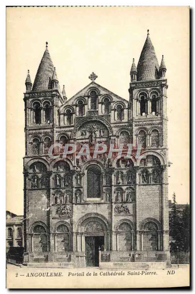 Angoulême — Portal der Kathedrale Saint-Pierre - Vorderseite