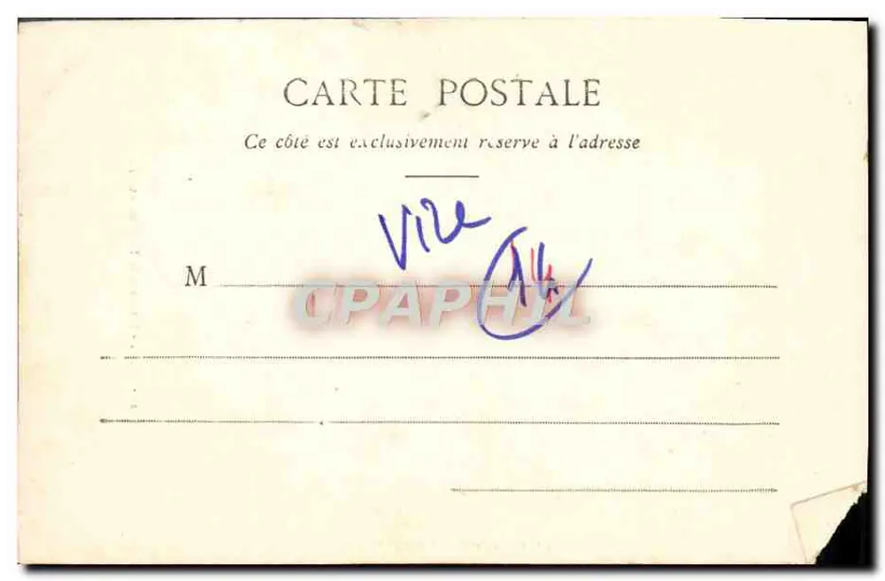 Vire - Wewnętrzny widok kościoła — G. F. - Kolekcja Garmain synów nr 6, St-Malo - Rewers