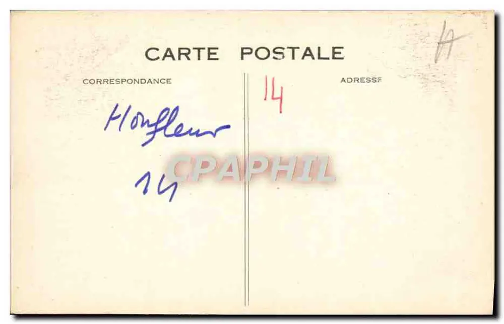 Honfleur — Innenansicht der Kapelle Notre-Dame de Grâce — G.F., Le Havre - Rückseite