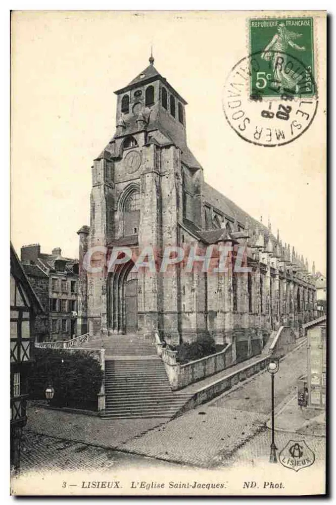 Lisieux — A Igreja de São Jacó — ND. Fot. - Frente