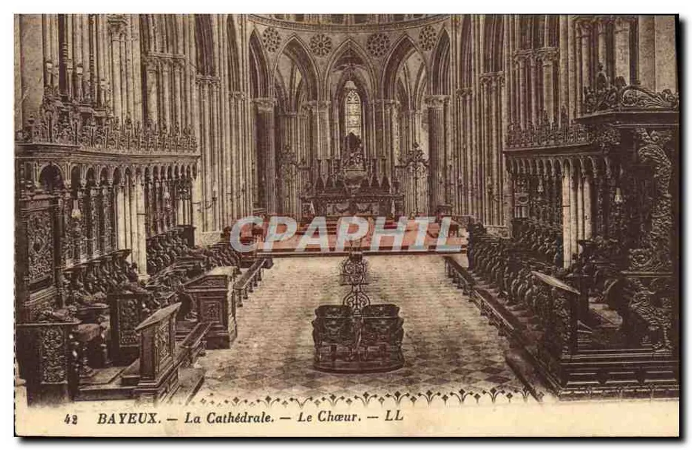 Bayeux — A Catedral — O Coro — LL - Frente