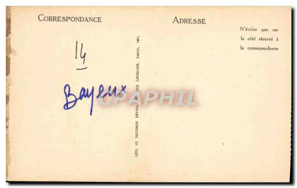 Bayeux — A Catedral — O Coro — LL - Verso