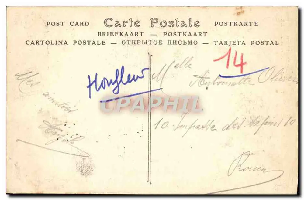 Honfleur — A Igreja de São Leão — ND - Verso