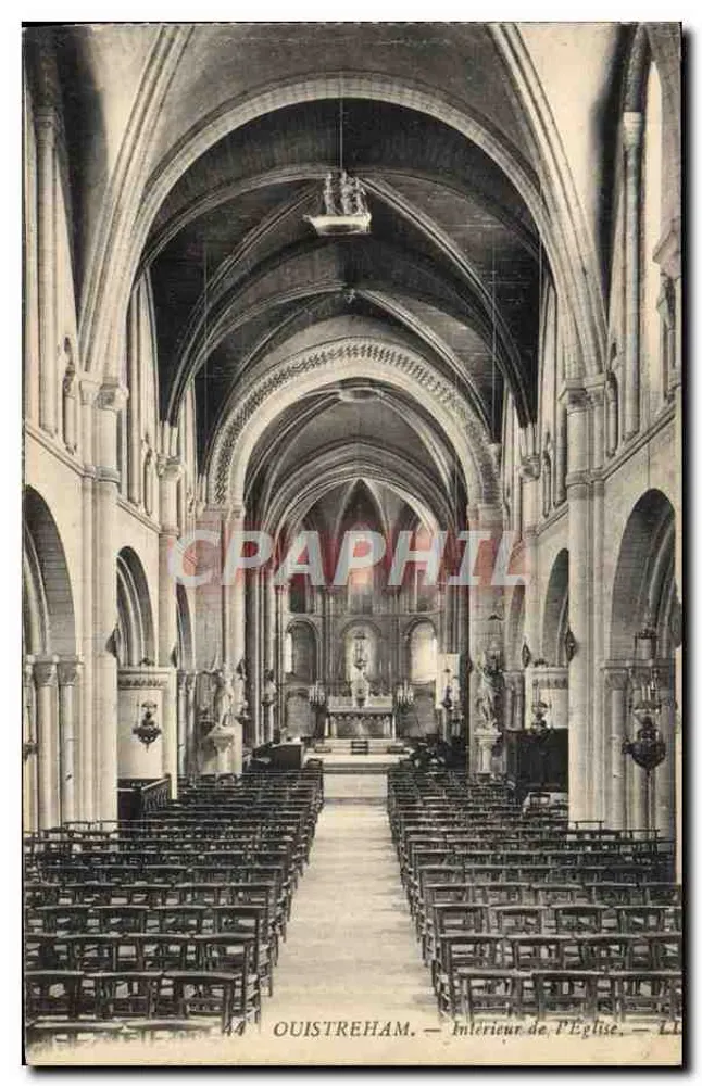 Ouistreham — Interior da Igreja — L. L. - Frente
