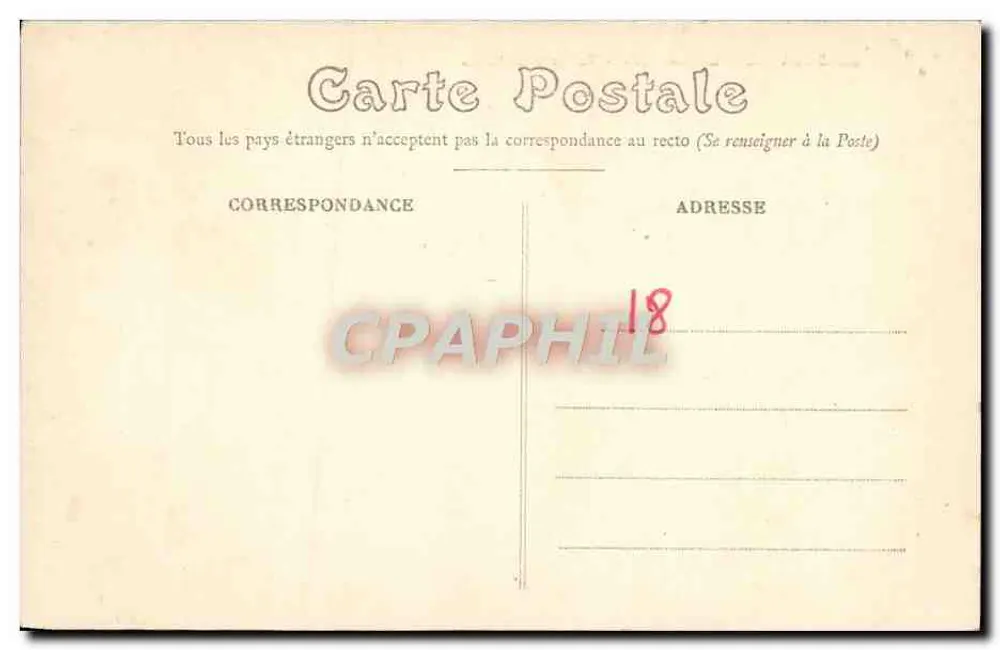 Bourges — Die Kathedrale — Aufnahme vom Garten — Verlag E.M.B. Nr. 203 - Rückseite
